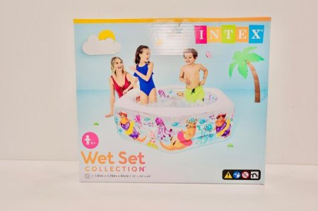 مسبح لعب للأطفال "Intex Wet Set Play Center 1.91m × 1.78m × 61cm"