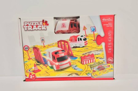 مسار الألغاز "Puzzle Track" مع سيارة الإطفاء