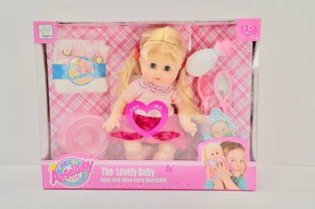 دمية الأطفال "Angel Baby" مع أدوات الرعاية