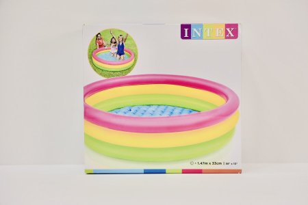 مسبح أطفال بألوان زاهية من  Intex 1.47 Cm X 33 Cm