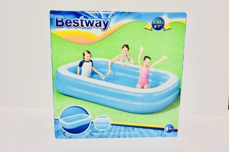 مسبح عائلي "Bestway Rectangular Family Pool 2.62m × 1.75m × 51cm"