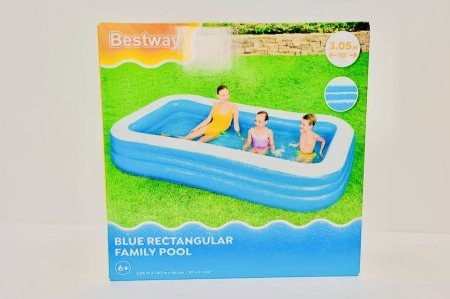 مسبح عائلي "Bestway Rectangular Family Pool 3.05m × 1.83m × 56cm"
