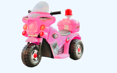 دراجة أطفال "Pink Police Moto 6V"