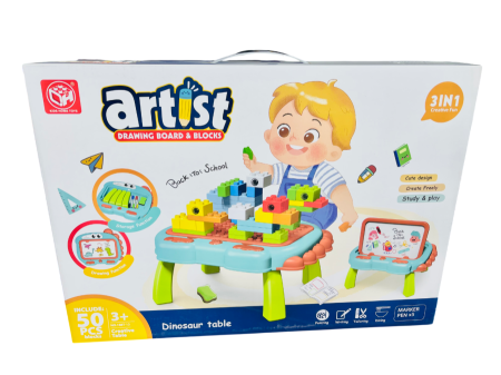 DRAWING BOARD & BLOCKS 50PCS